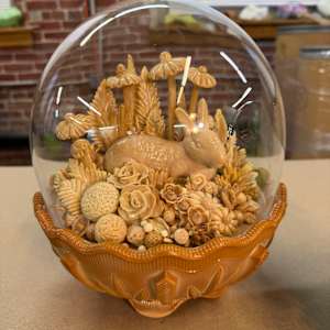 Bunny Resting in Chocolate by Amber Cowan, Image 1.