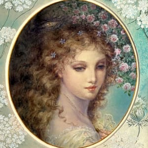 Beauty and the Beast Frontis Piece by Kinuko Y Craft, Image 2.