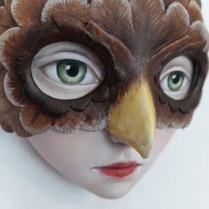 Girl in Owl Mask by Zoe Thomas 