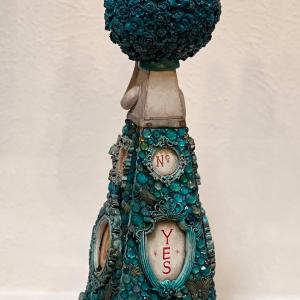 Turquoise Flora Magic Healer by Kathie Olivas 