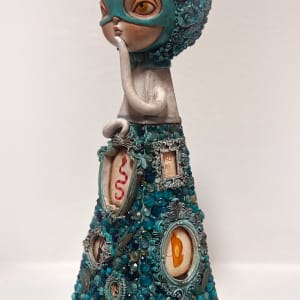 Turquoise Flora Magic Healer by Kathie Olivas 