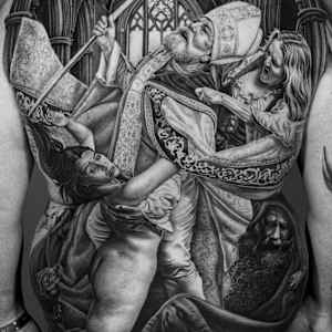 The Revolt of the Innocent (Homage to Matt Jordan's tattoo of "The Revolt of the Innocent") by Myriam Black, Image 2.