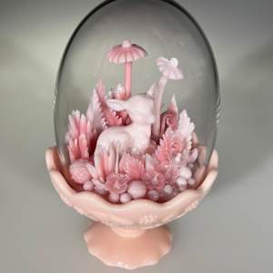 Fawn in Berry Bowl by Amber Cowan 