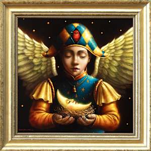 Guardian of the moon by Ronald Compánoca 