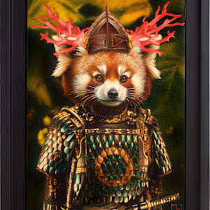 RED PANDA SAMURAI by Marc Le Rest 