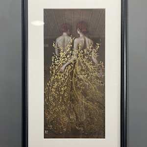 Plum Blossom and Ivy Leaves by Stephanie Rew, Image 3.