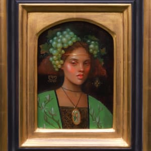 Portrait of a lady in green by Hannah Flowers 