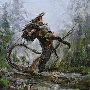 The Slaying of Fafnir by Eric Velhagen