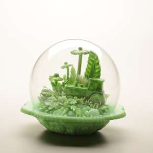 Tractor in River and Jade by Amber Cowan 
