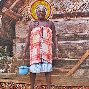 Queen with a Blue Kettle by Nafeesah Allen