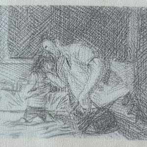 Tissu - Elle l'emmène by Marie Désert 