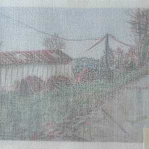 Tissu - Déforestation III by Marie Désert 