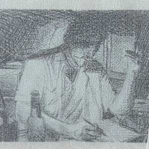 Tissu - En écrivant by Marie Désert 