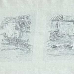 Tissu - First Lesson (gauche) - Lesson 2 (milieu gauche) - Lesson 3 (milieu droite) - Couple IV (droite) by Marie Désert 