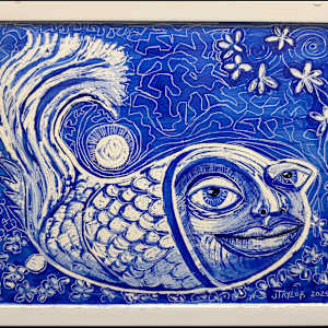 Fish Lines IV by Jennifer Taylor