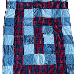Jeans & Flannel Quilt by Shea Schachameyer