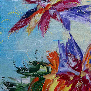 Petals On The Water by Annette Price  Image: Petals On The Water - details