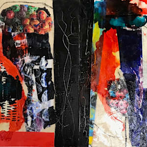 A Day in Town Diptych by Judith Visker