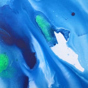 THE FLOW OF BLUE (diptych) by Maria Bacha 