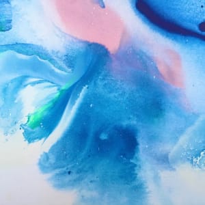 THE FLOW OF BLUE (diptych) by Maria Bacha 