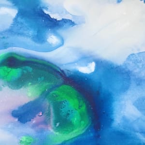 THE FLOW OF BLUE (diptych) by Maria Bacha 