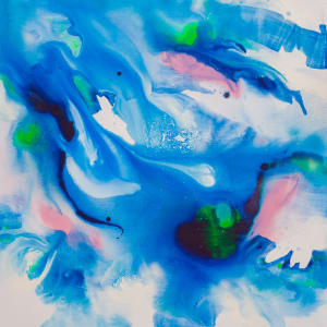 THE FLOW OF BLUE (diptych) by Maria Bacha 