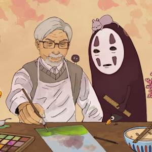 Hayao Miyazaki by Kayla Dinh