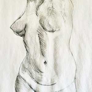 Female Figure Study by Sam Borden