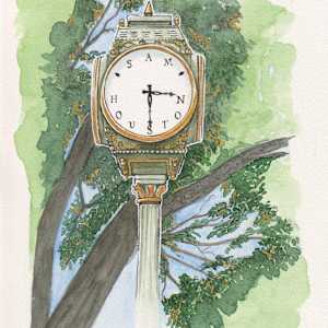SHSU Alumni Clock by Tonya Schorre
