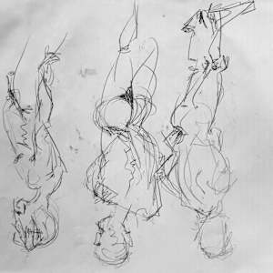 Nude Sketch No.4 by Robbi Firestone 