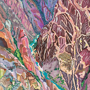 Painted Wall, Black Canyon of the Gunnison by Betsy Horn