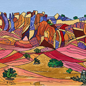 Davis Mountains 4 - Colors Pink by Betsy Horn