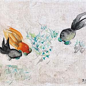 Three Goldfish by Betsy Horn