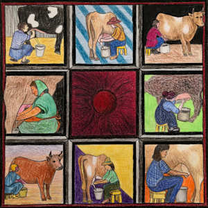Eight Maids A-Milking by Betsy Horn, Image 1.
