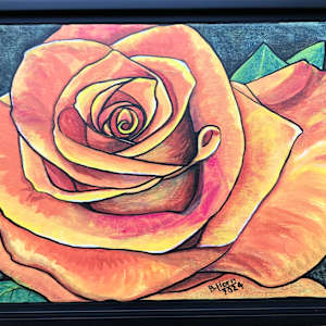 Winter Rose - Orange by Betsy Horn