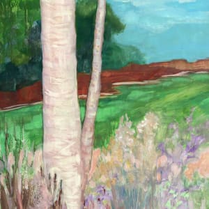 Layered landscape, Plein air (11 x 14 inches) by Carrie Lacey Boerio