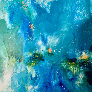 SUMMER BLUE GALAXY by Linda Adler