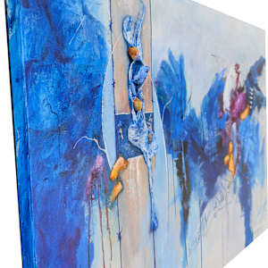 Vocal Blues by Abstract Art by Doug Simpson 