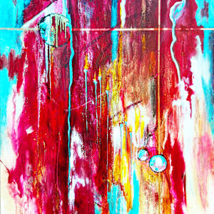 Fire and Ice by Abstract Art by Doug Simpson