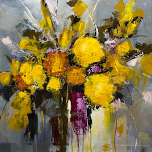 Wild Bouquet in Yellow by Abstract Art by Doug Simpson, Image 1.