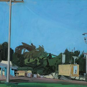 Trees, Trailer, Sky, Field Station by Betsy Kendall, Image 1.