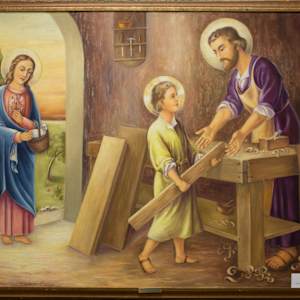 Christ in Carpenter's Shop by Kiliana Burghauser, FSPA, Image 1.