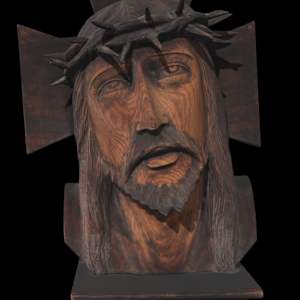 Crown of Thorns Christ, Bust by Marietta Hackner, FSPA, Image 1.