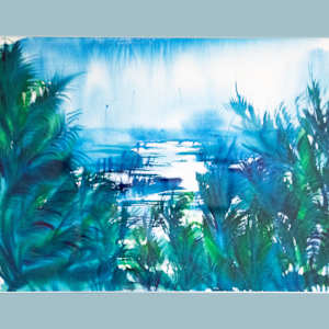 1-4 Scenes of Water, Vegetaton and Rocks by Madonna Steines, FSPA, Image 3.