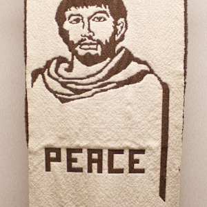 Banner with Likeness of St. Francis by Carlene Unser, FSPA