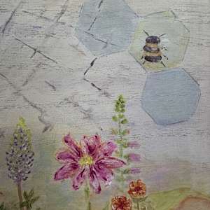 Garden Webs & Bees by Karin Faris Hills, Image 2.