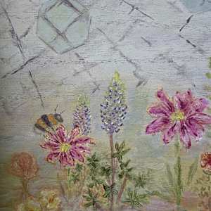 Garden Webs & Bees by Karin Faris Hills, Image 3.