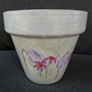 Spring Pot IV 4" by Karin Faris Hills, Image 2.
