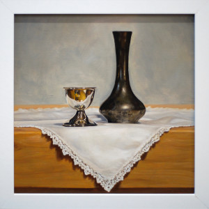 Vase and Egg Cup by Daevid Anderson