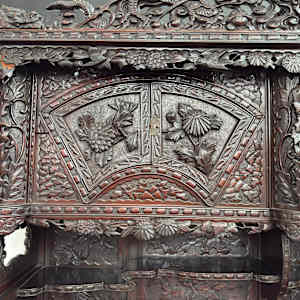 Asian design hutch 